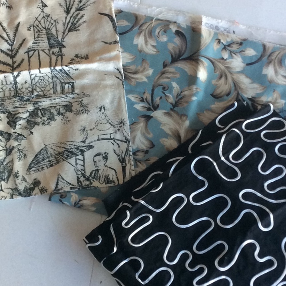 Upholstery fabric remnants for crafts